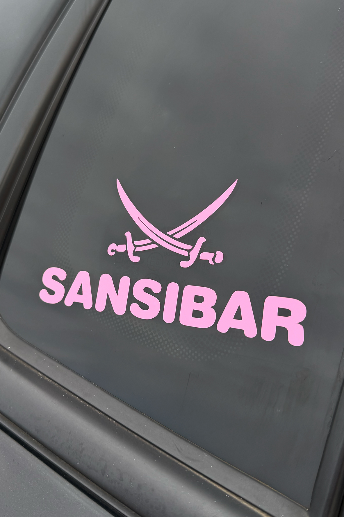 Auto Aufkleber - Hellrosa 8x12cm Auto Aufkleber - Hellrosa 8x12cm