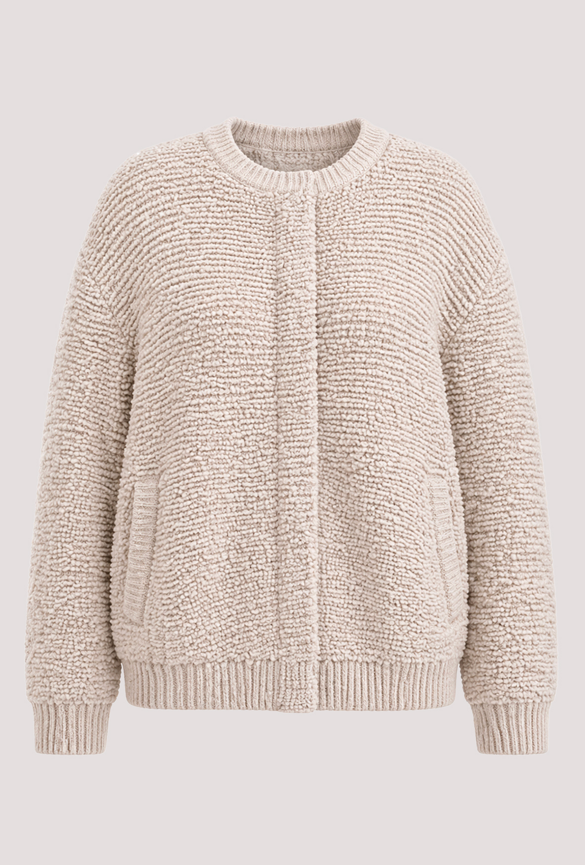 Kaschmirmix Jacke Modell Mimi, beige, S Kaschmirmix Jacke Modell Mimi, beige, S