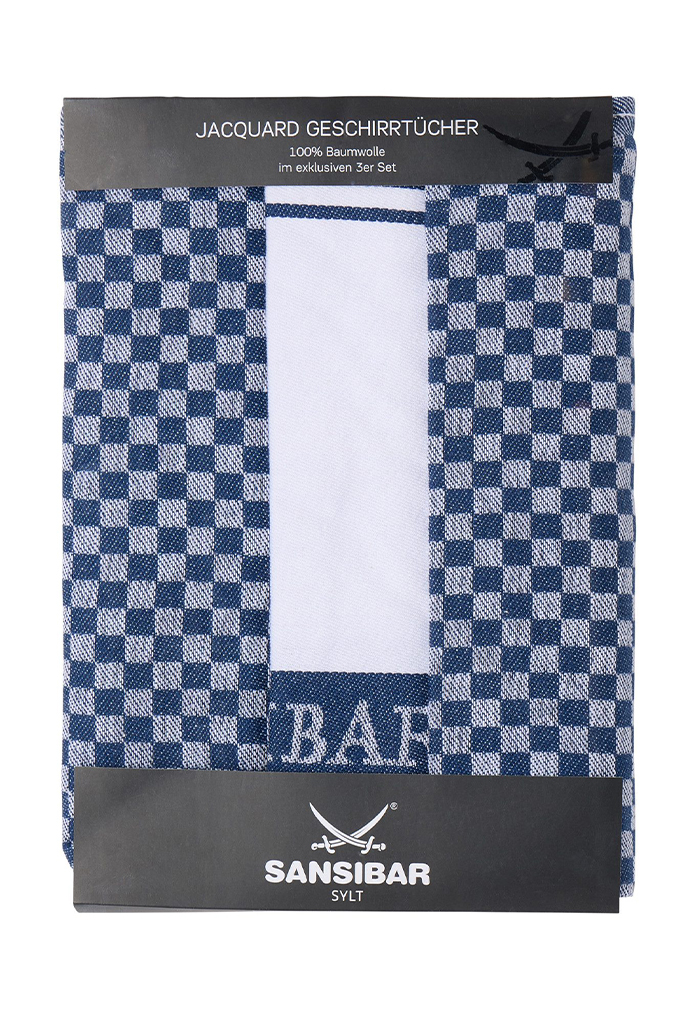 Sansibar Geschirrhandtuch Set, blau Sansibar Geschirrhandtuch Set, blau
