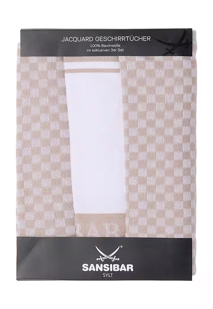 Sansibar Geschirrhandtuch Set, taupe Sansibar Geschirrhandtuch Set, taupe