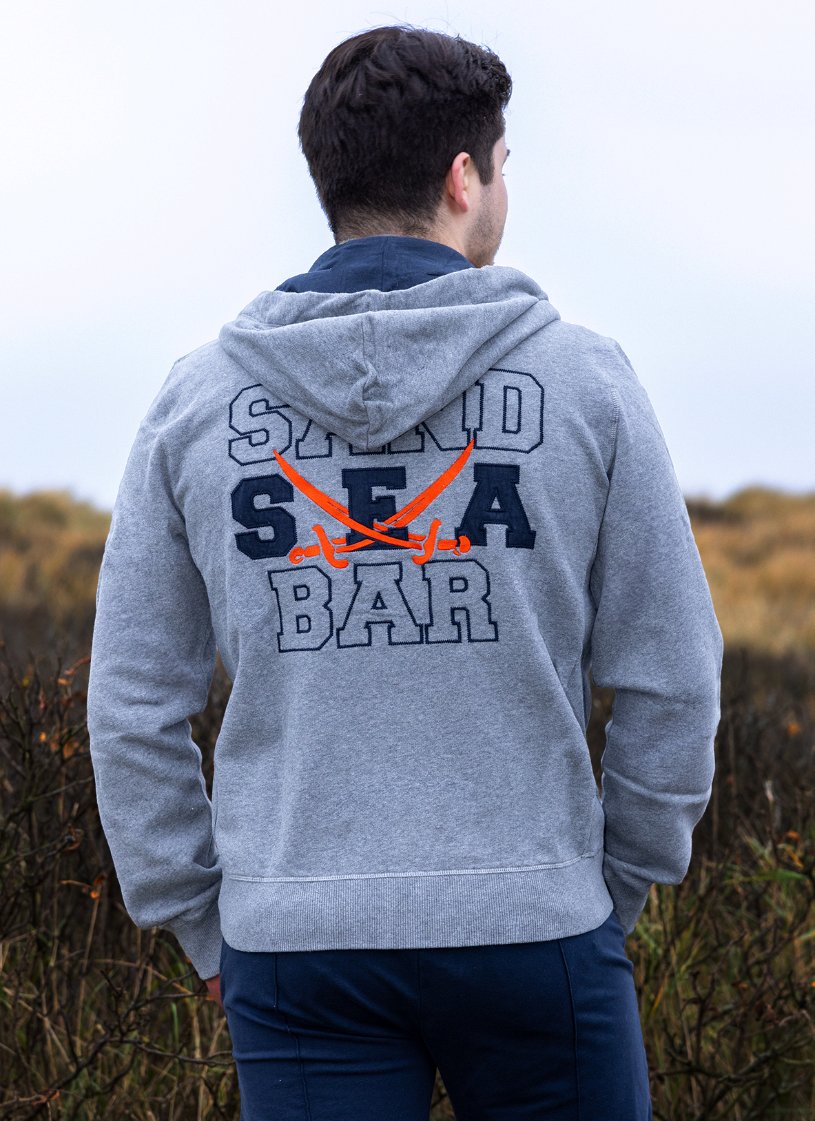 Ziphoody Modell Sand Sea Bar, dark greymelange, M Ziphoody Modell Sand Sea Bar, dark greymelange, M