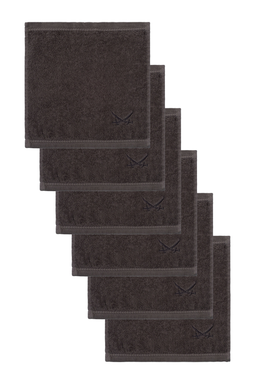 Sansibar Seiftücher 6er Set (4,99€/Stk), anthrazit, 30c30cm Sansibar Seiftücher 6er Set (4,99€/Stk), anthrazit, 30c30cm