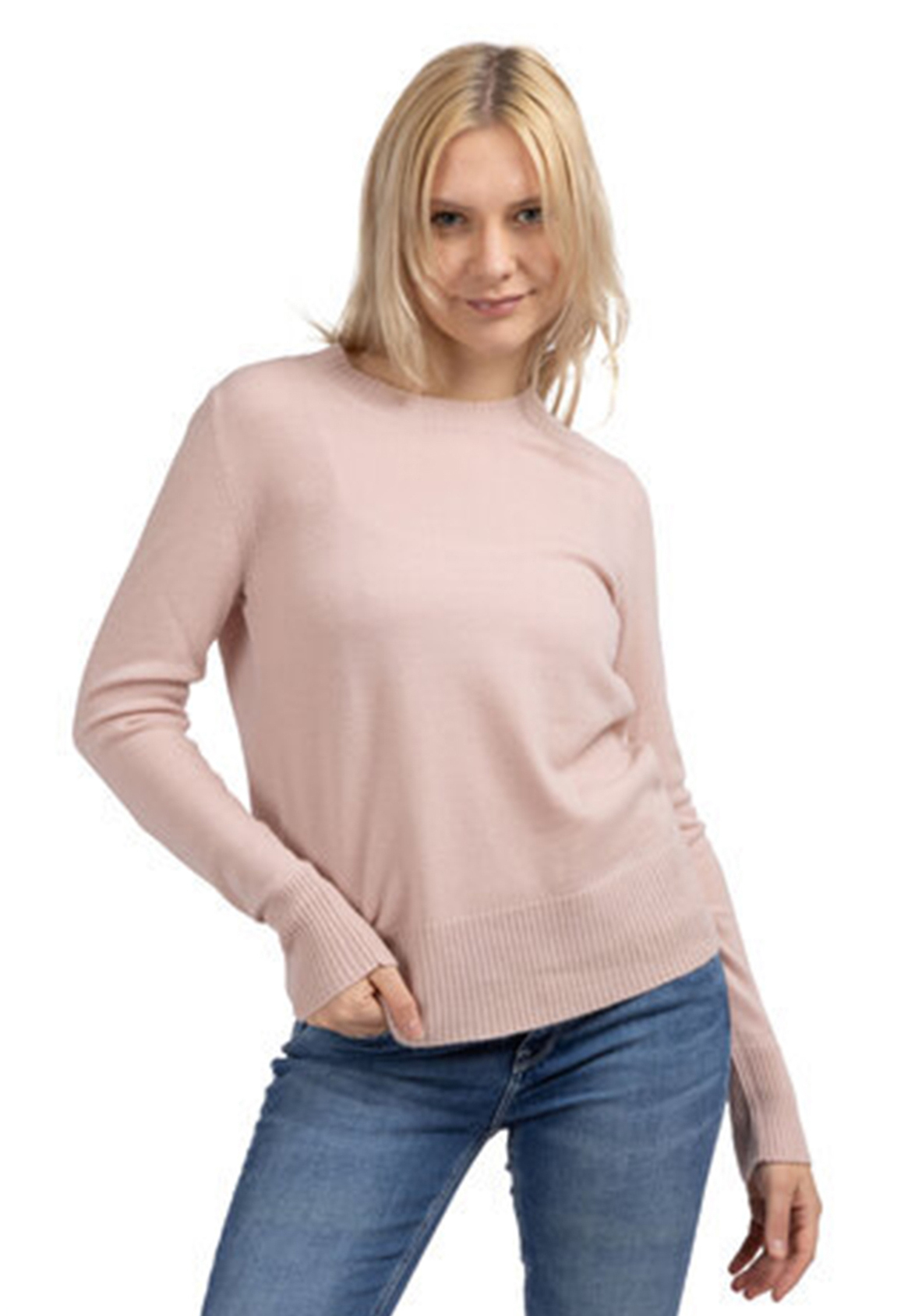 Kaschmir Pullover Light, rose, M Kaschmir Pullover Light, rose, M