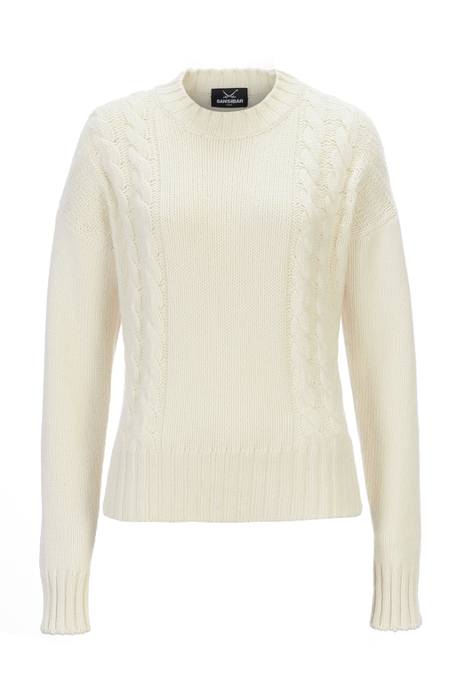 Kaschmir Pullover Modell Francesca, white, M Kaschmir Pullover Modell Francesca, white, M