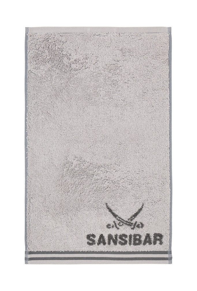 Sansibar Gästetuch Doubleface 30x50cm, silber/anthra Sansibar Gästetuch Doubleface 30x50cm, silber/anthra