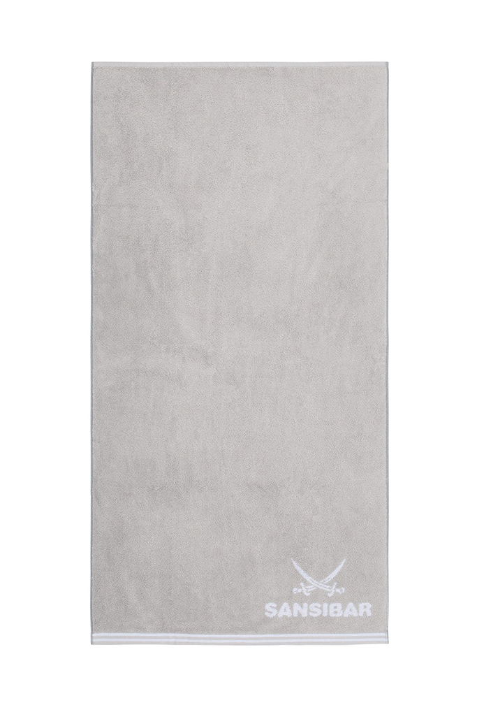 Sansibar Duschtuch Doubleface 80x150cm, silber/weiß Sansibar Duschtuch Doubleface 80x150cm, silber/weiß