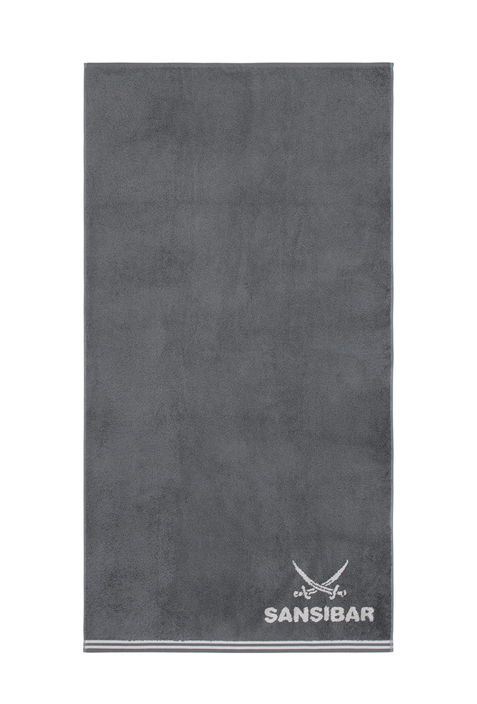 Sansibar Handtuch Doubleface 50x100cm, anthra/silber Sansibar Handtuch Doubleface 50x100cm, anthra/silber