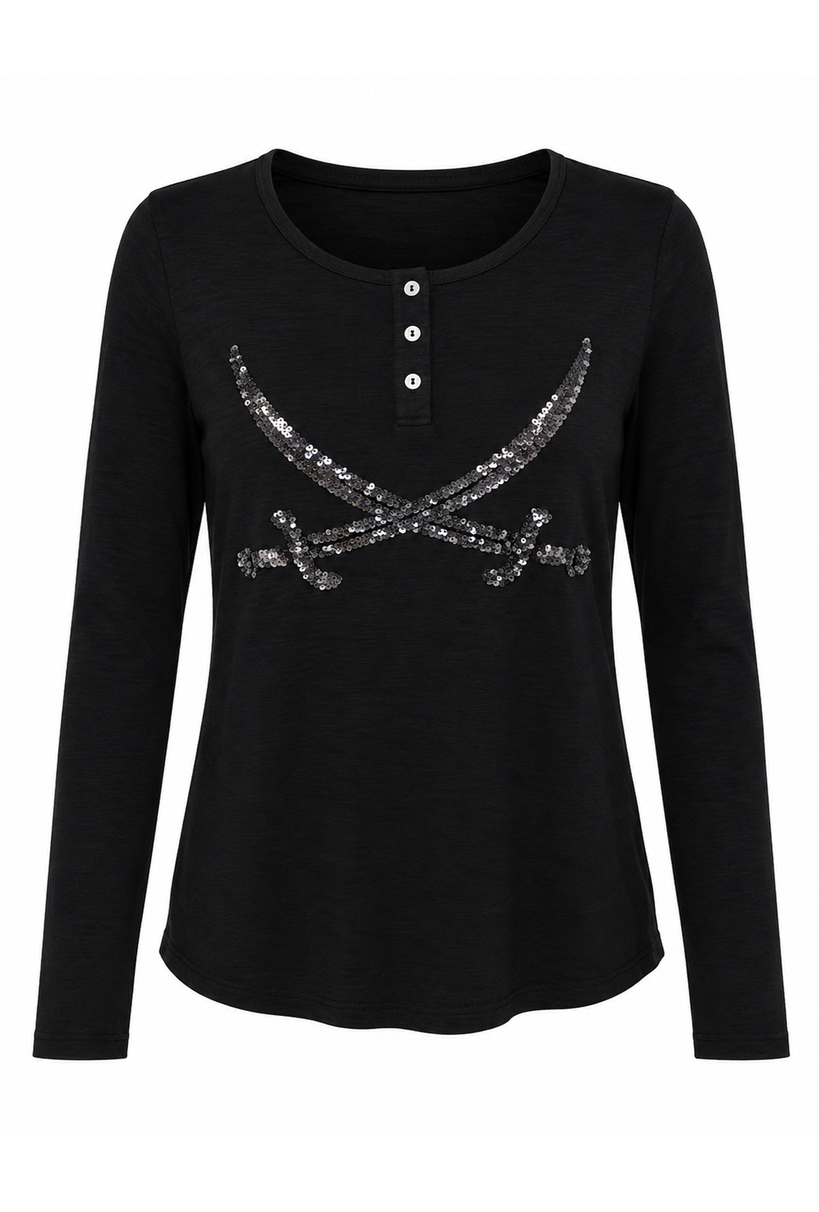 Longsleeve Modell Grace, black, M Longsleeve Modell Grace, black, M