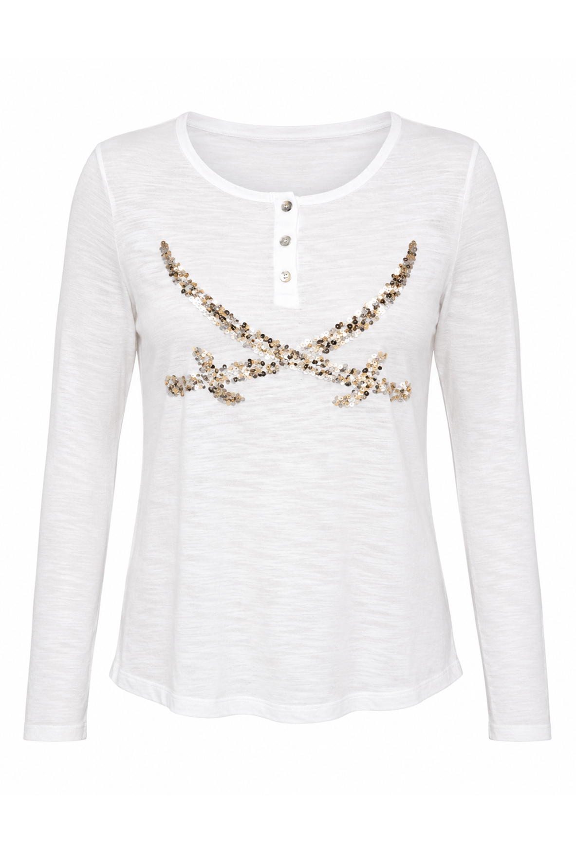 Longsleeve Modell Grace, white, L Longsleeve Modell Grace, white, L