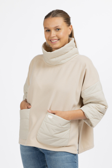 Poncho Modell Runa, sand, one size Poncho Modell Runa, sand, one size