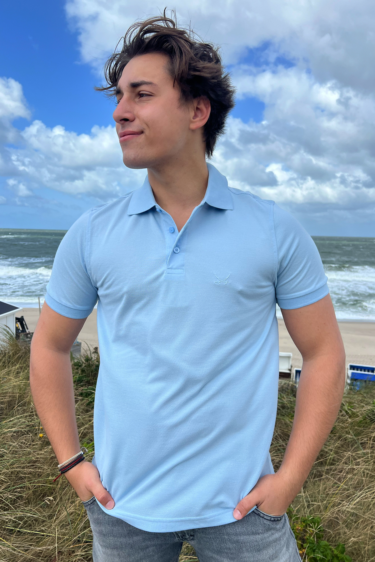 Herren Polo kurzarm Art. PIMA , LIGHT BLUE, XS Herren Polo kurzarm Art. PIMA , LIGHT BLUE, XS