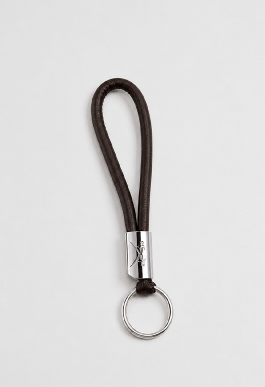 Schlüsselanhänger Schlaufe Elchleder, braun, one size Schlüsselanhänger Schlaufe Elchleder, braun, one size