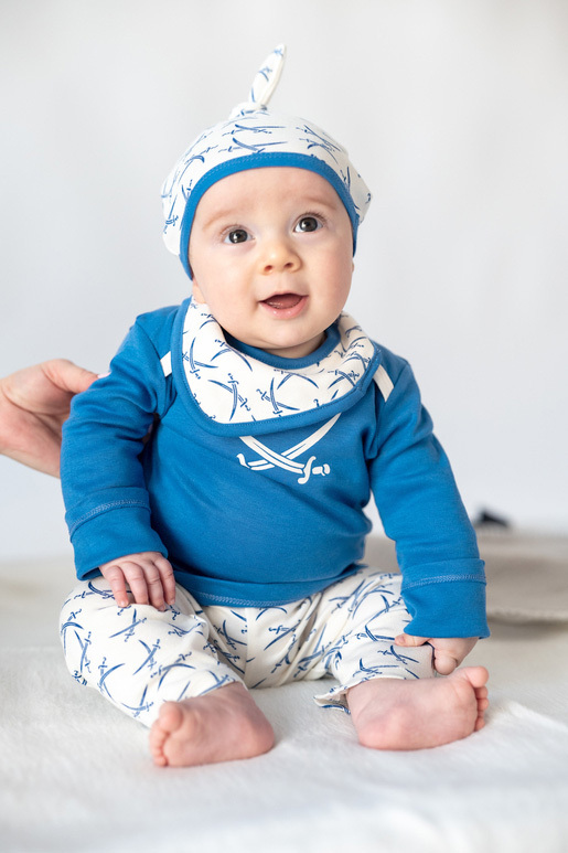 Baby Set Swords , BLUE / WHITE, 74/80 Baby Set Swords , BLUE / WHITE, 74/80