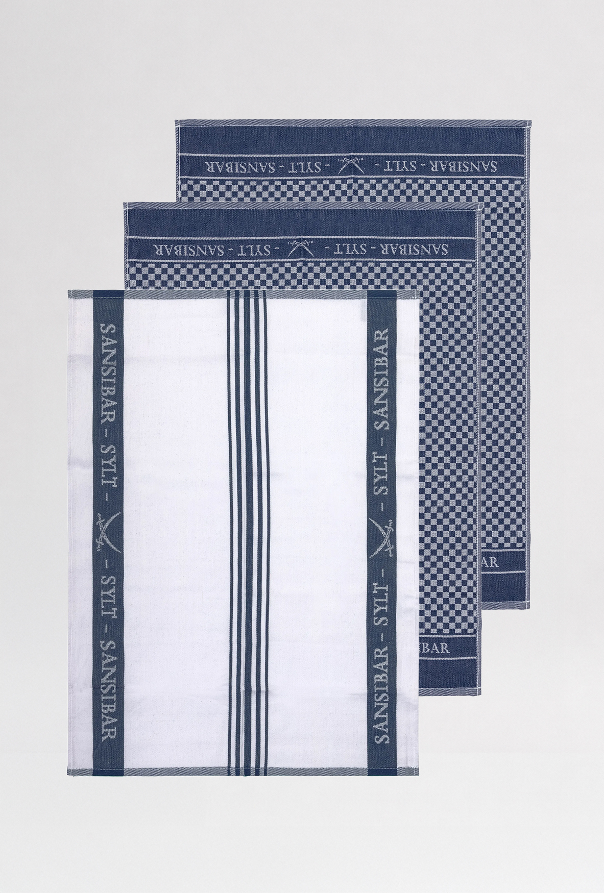 Sansibar Geschirrhandtuch Set, blau Sansibar Geschirrhandtuch Set, blau