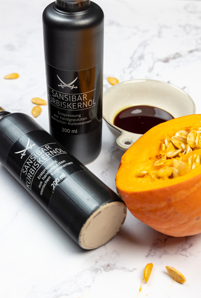 Kürbiskernöl Flasche  Kürbiskernöl Flasche