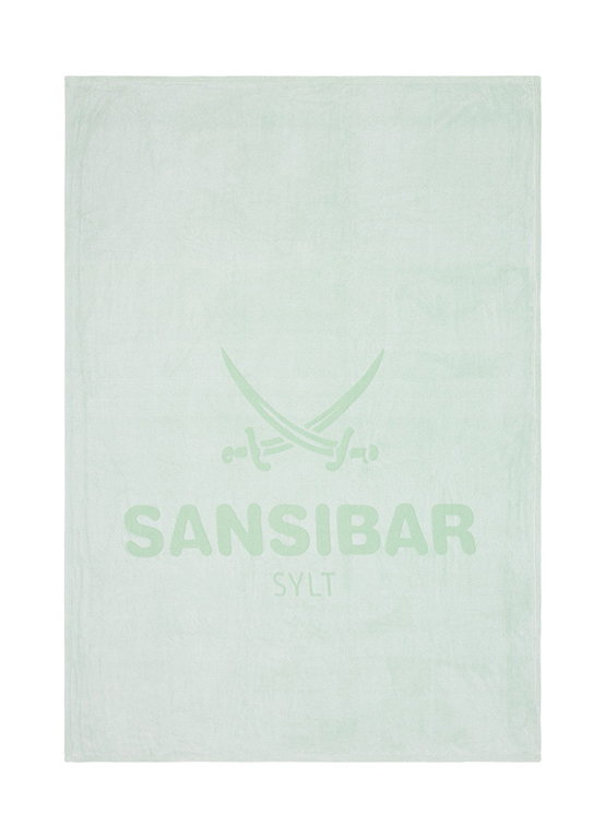 Sansibar Heimdecke Prägung 150x200cm, offwhite/light green Sansibar Heimdecke Prägung 150x200cm, offwhite/light green