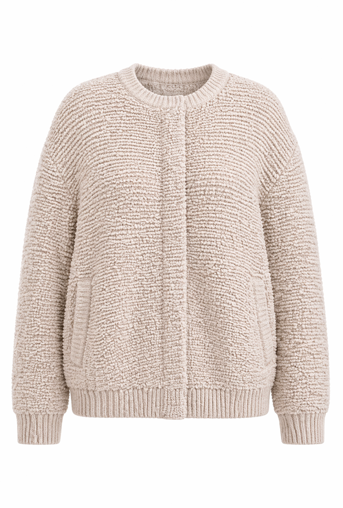 Kaschmirmix Jacke Modell Mimi, beige, XL Kaschmirmix Jacke Modell Mimi, beige, XL
