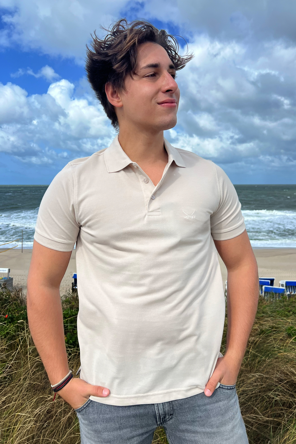 Herren Polo kurzarm Art. PIMA , SAND, 4XL Herren Polo kurzarm Art. PIMA , SAND, 4XL