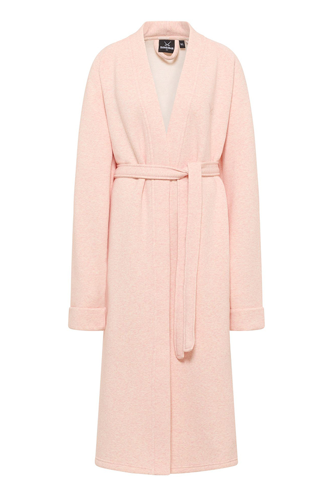 Sweat Bademantel/Hausmantel, apricot, XS/S Sweat Bademantel/Hausmantel, apricot, XS/S