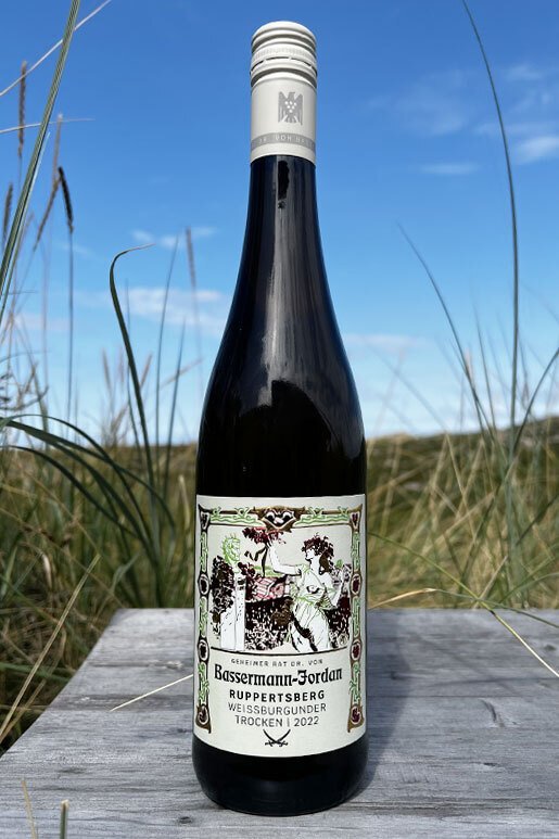 2022 Bassermann Jordan Weissburgunder Ruppertsberg "only Sansibar" 0,75l  2022 Bassermann Jordan Weissburgunder Ruppertsberg "only Sansibar" 0,75l