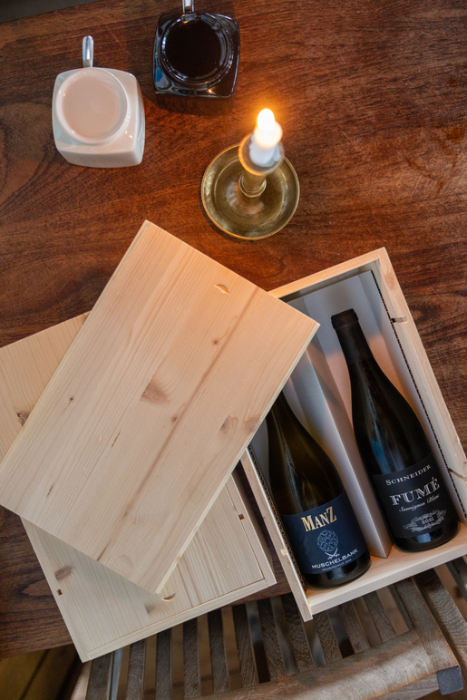 2er Holzkiste ohne Logo für 0,75l Flaschen 2er Holzkiste ohne Logo für 0,75l Flaschen