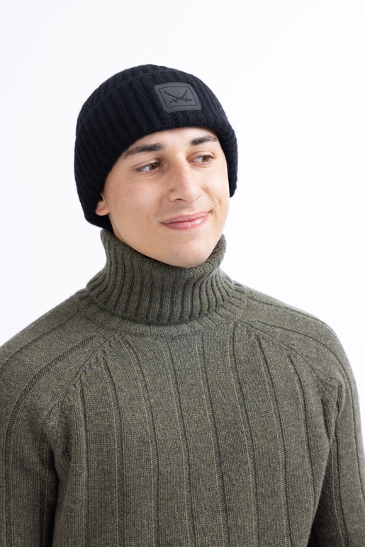 Kaschmir Beanie Modell Corto, black, one size Kaschmir Beanie Modell Corto, black, one size