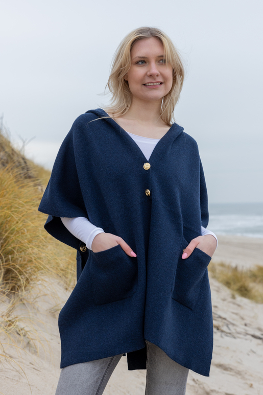 Kaschmir Cape Modell Irene, midnight, one size Kaschmir Cape Modell Irene, midnight, one size