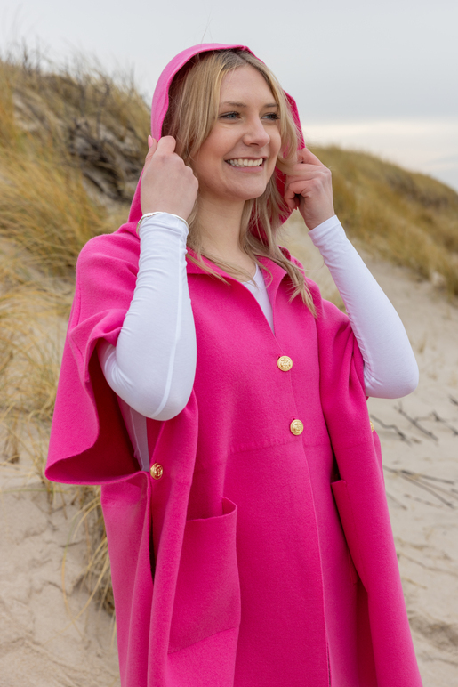 Kaschmir Cape Modell Irene, pink, one size Kaschmir Cape Modell Irene, pink, one size