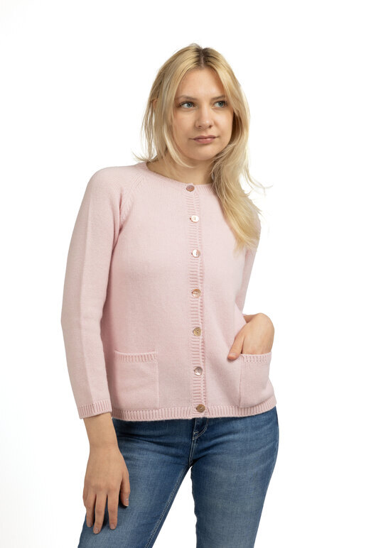 Kaschmir Cardigan, rose, S Kaschmir Cardigan, rose, S