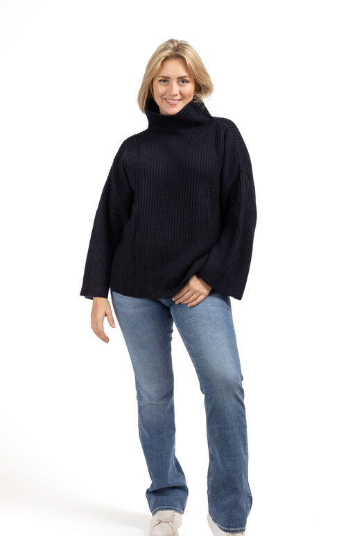 Kaschmir Mockneck, navy, M Kaschmir Mockneck, navy, M