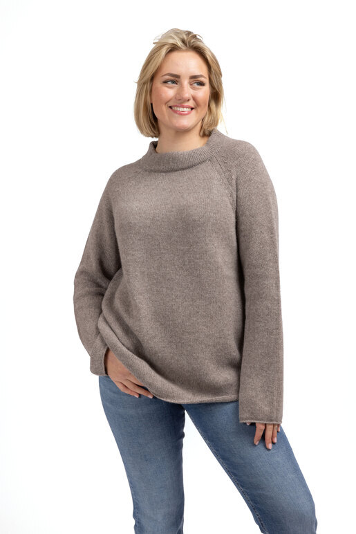 Damen Cashmere Pullover , BROWN, XL Damen Cashmere Pullover , BROWN, XL