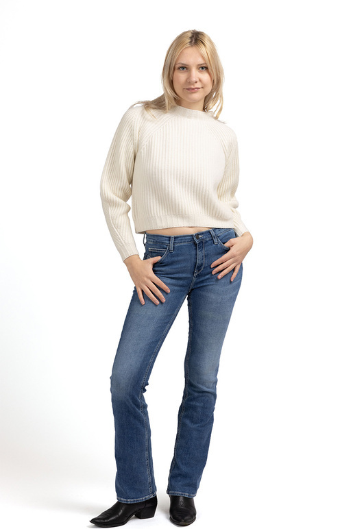 Kaschmirmix Mockneck, offwhite, S Kaschmirmix Mockneck, offwhite, S