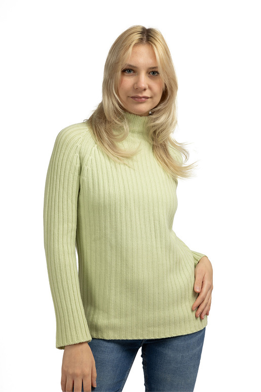 Kaschmirmix Turtleneck Pullover Rippe, pistachio, M Kaschmirmix Turtleneck Pullover Rippe, pistachio, M