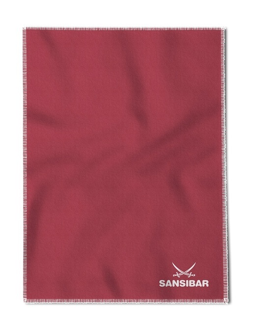 Jacquard Decke mit Kurbelnaht, rot, 150x200cm Jacquard Decke mit Kurbelnaht, rot, 150x200cm