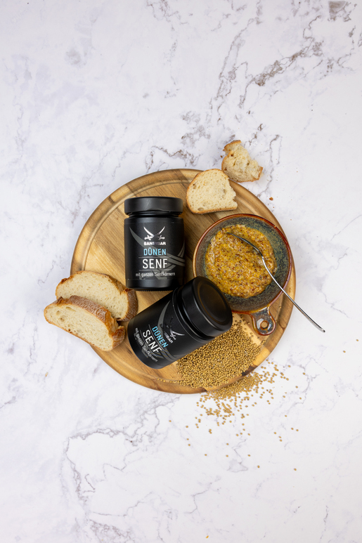 Sansibar Dünen Senf mit ganzen Senfkörnern Sansibar Dünen Senf mit ganzen Senfkörnern