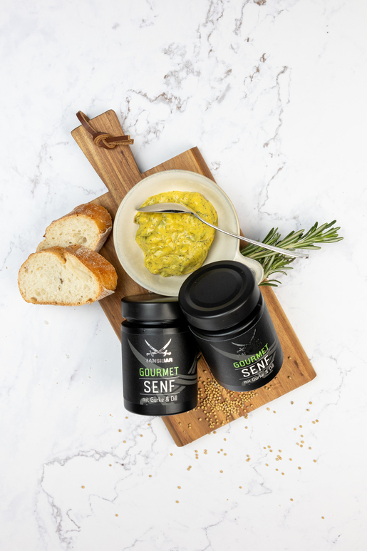 Sansibar Gourmet Senf - mit Gurke & Dill Sansibar Gourmet Senf - mit Gurke & Dill