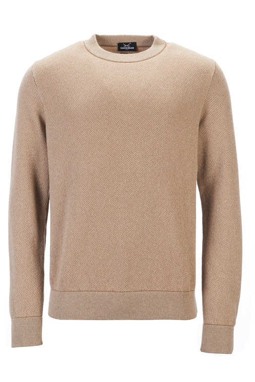 Kaschmir Pullover Modell Aurelio, sand, XS Kaschmir Pullover Modell Aurelio, sand, XS
