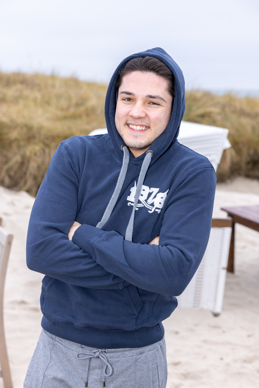 Kapuzenpullover Modell Sand Sea Bar, navy, M Kapuzenpullover Modell Sand Sea Bar, navy, M