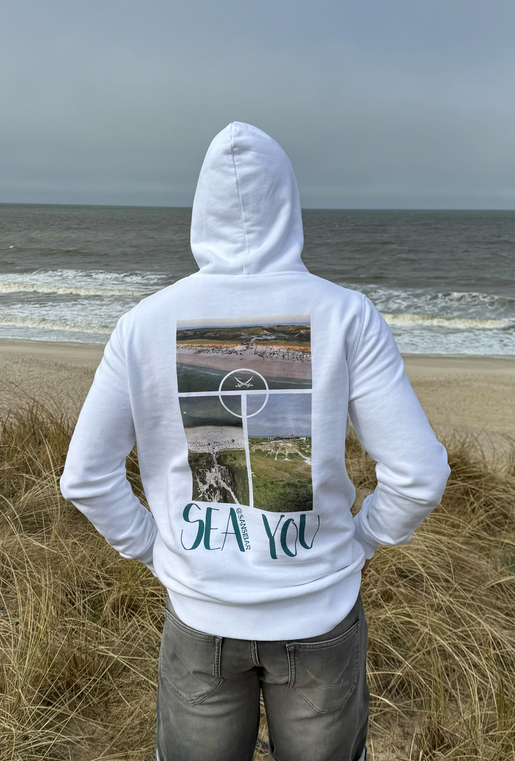 Hoody Modell Sea, white, 4XL Hoody Modell Sea, white, 4XL