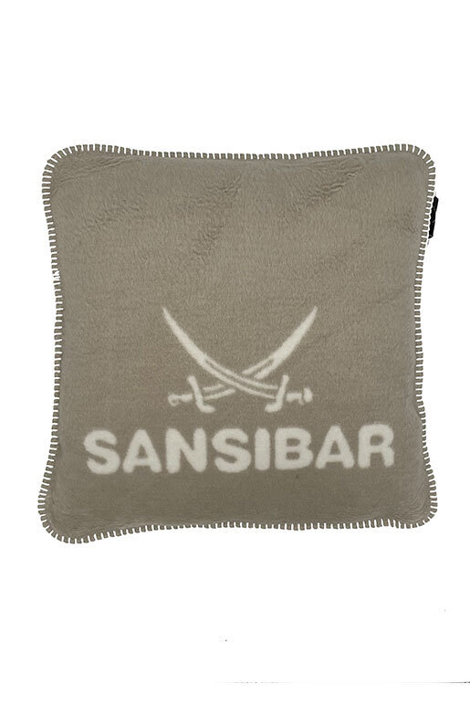 Jacquard Kissenhülle mit Kurbelnaht, taupe, 50x50cm Jacquard Kissenhülle mit Kurbelnaht, taupe, 50x50cm