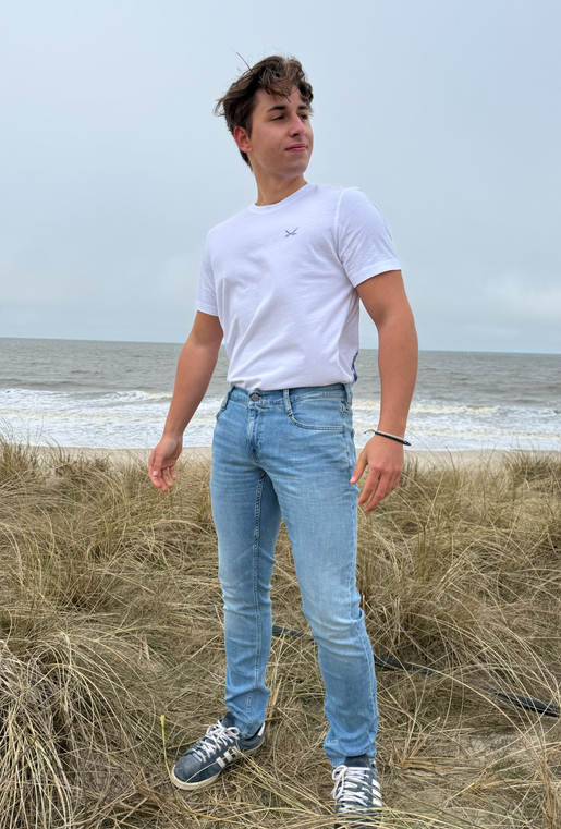 Jeans Modell Tapered, easy blue, 32/34 Jeans Modell Tapered, easy blue, 32/34