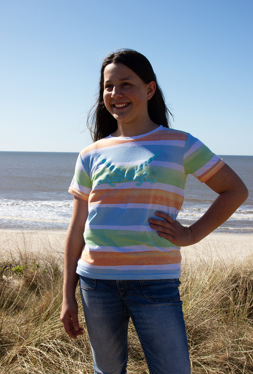 T-Shirt Modell Striped, pink multi, 152/158 T-Shirt Modell Striped, pink multi, 152/158