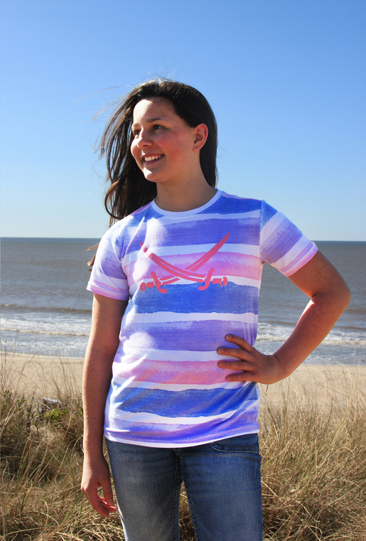 T-Shirt Modell Striped, pink multi, 152/158 T-Shirt Modell Striped, pink multi, 152/158