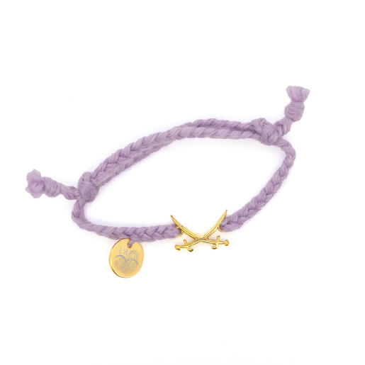 Flechtarmand Gold Sansibar Säbel Lara, lavendel, one size Flechtarmand Gold Sansibar Säbel Lara, lavendel, one size