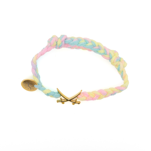 Flechtarmand Gold Sansibar Säbel Lara, multicolor, one size Flechtarmand Gold Sansibar Säbel Lara, multicolor, one size