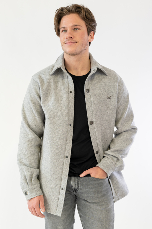 Overshirt Modell Lou, greymelange, M Overshirt Modell Lou, greymelange, M