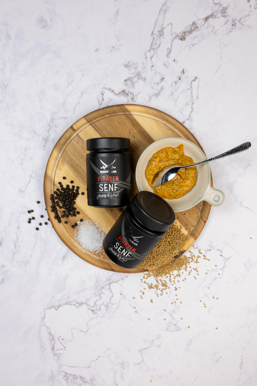 Sansibar Piraten Senf - feurig & scharf Sansibar Piraten Senf - feurig & scharf