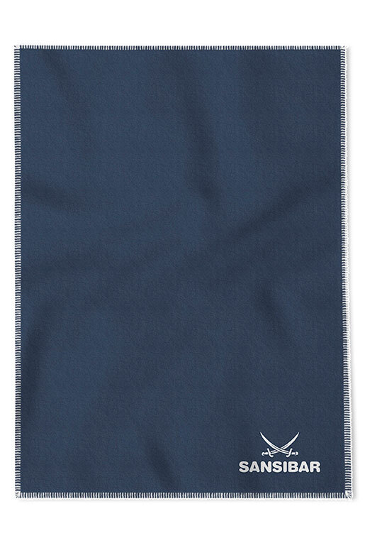 Jacquard Decke mit Kurbelnaht, blau, 150x200cm Jacquard Decke mit Kurbelnaht, blau, 150x200cm