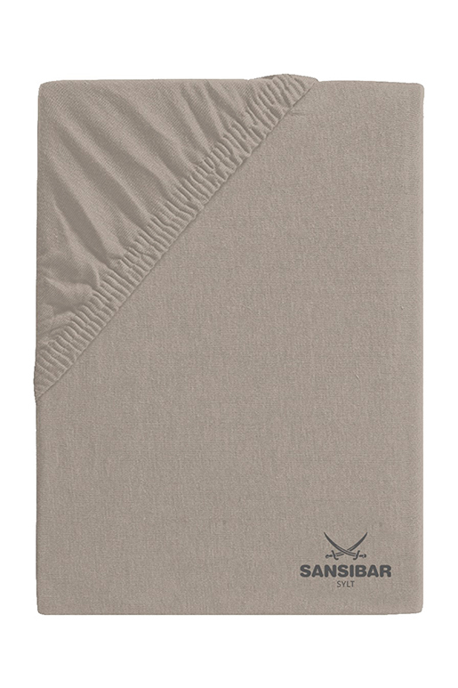 Jersey Spannbettuch 90/100x190/200cm, taupe Jersey Spannbettuch 90/100x190/200cm, taupe