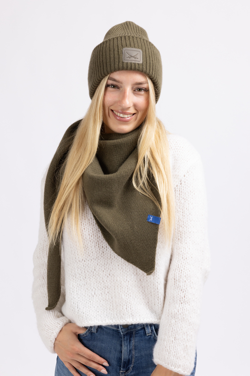 Kaschmir Dreieckstuch Koll, dark olive, one size Kaschmir Dreieckstuch Koll, dark olive, one size